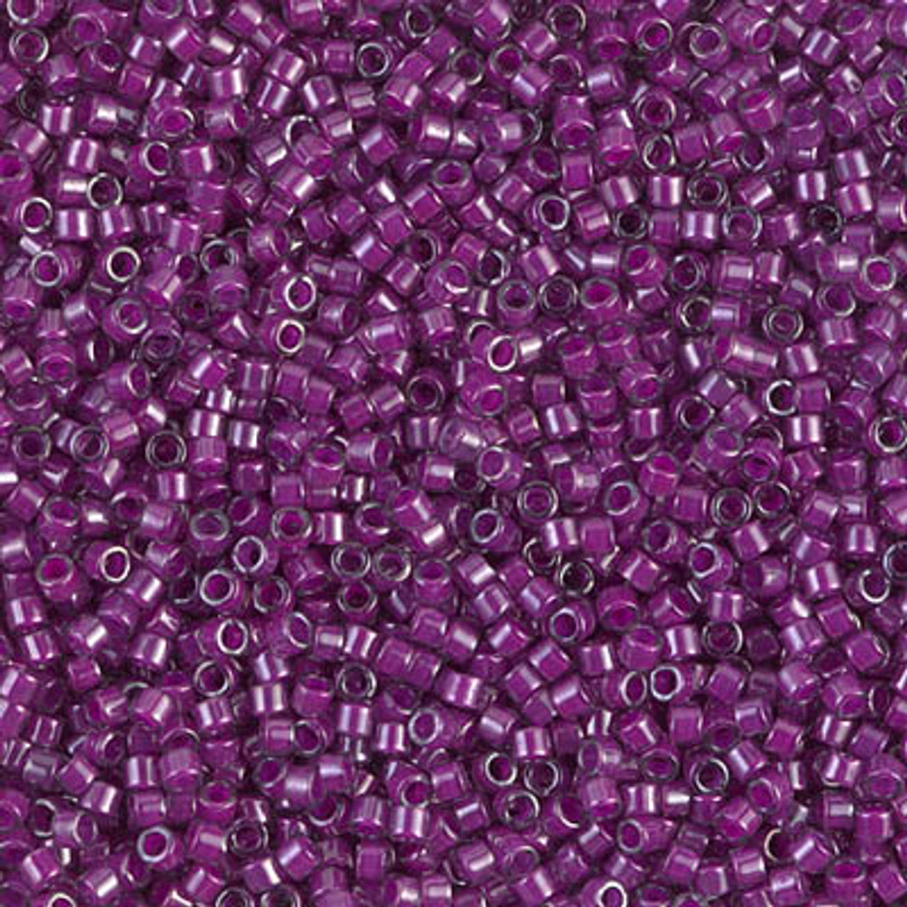 5gr Délica Miyuki 11/0 Fuchsia lined luster crystal DB 0281
