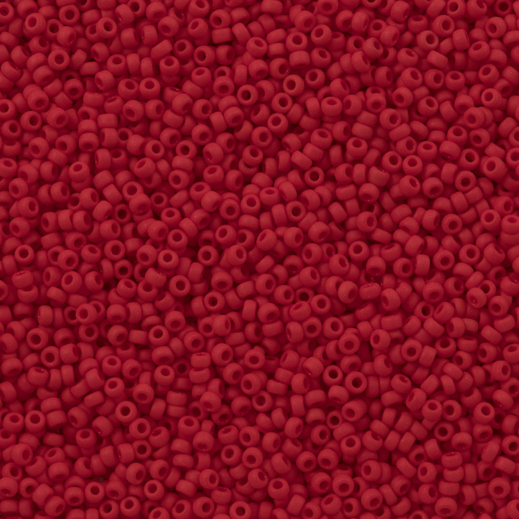 10gr Rocailles Miyuki 11/0 Opaque red mat 408F