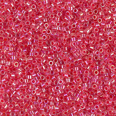 5gr Délica Miyuki 11/0 Dark rose ab lined DB 0075