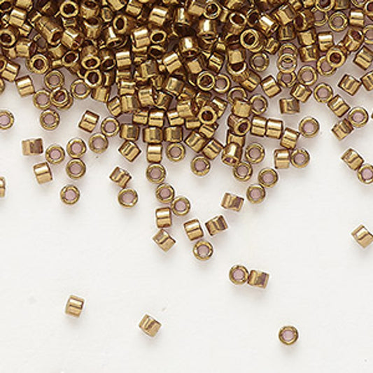 5gr Délica Miyuki 11/0 Dark topaz gold luster DB 0115