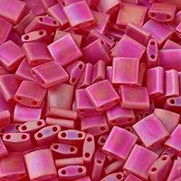 5gr Tilas Miyuki 5x5mm Light red mat ab 0140FR
