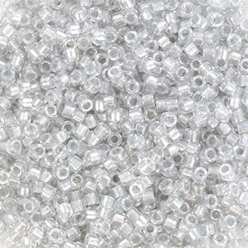 5gr Délica Miyuki 11/0 Sparkling silver grey lined crystal DB 0271