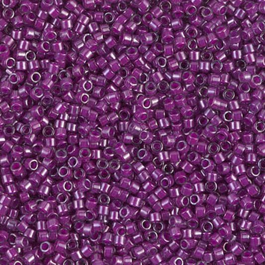 5gr Délica Miyuki 11/0 Fuchsia lined luster crystal DB 0281
