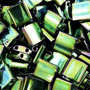5gr Tilas Miyuki 5x5mm Metallic green iris 0468
