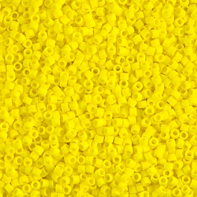 5gr Délica Miyuki 11/0 Opaque yellow mat DB 0751