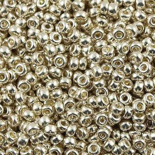 10gr Rocailles Miyuki 11/0 Galvanized silver, argent 1051