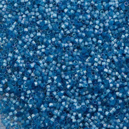 5gr Délica Miyuki 11/0 Dyed DUSK BLUE silk satin DB 1811