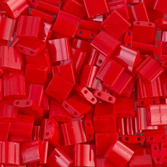 5gr Tilas Miyuki 5x5mm Opaque red 0408