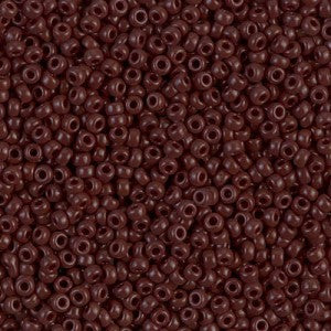 10gr Rocailles Miyuki 11/0 Opaque chocolat 409