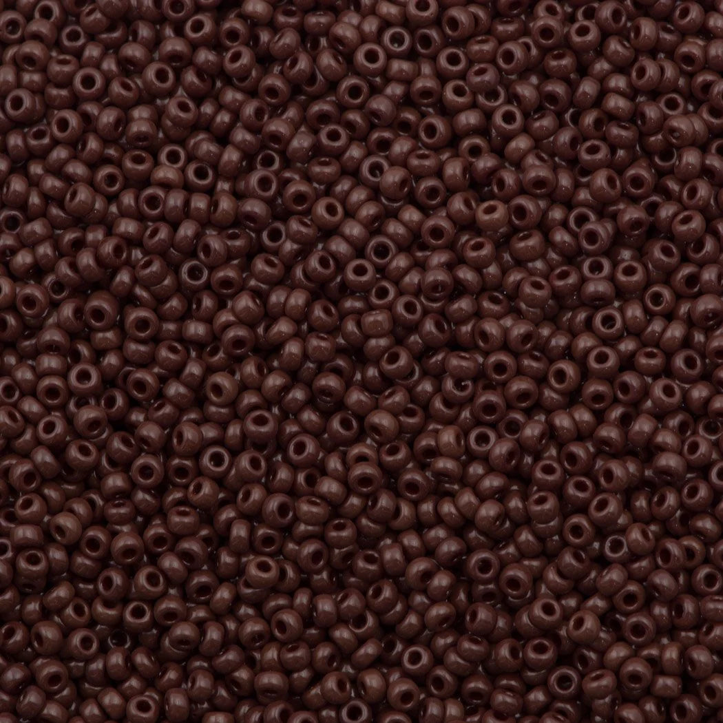 10gr Rocailles Miyuki 11/0 Opaque red brown 419