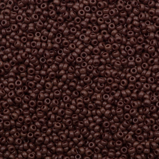 10gr Rocailles Miyuki 11/0 Opaque red brown 419