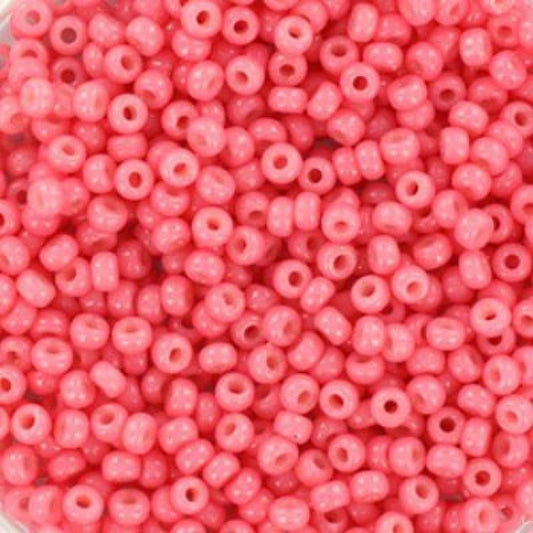 10gr Rocailles Miyuki 11/0 Duracoat dyed opaque guava 4465