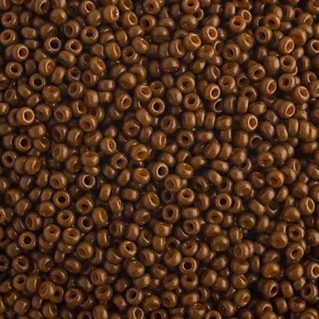 10gr Rocailles Miyuki 11/0 Duracoat opaque cognac 4492