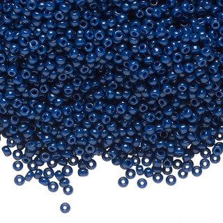 10gr Rocailles Miyuki 11/0 Duracoat dyed opaque navy blue 4493