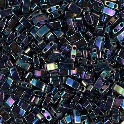 5gr Half Tilas Miyuki 5x2.3x1.9mm Metallic variegated bllue iris 455