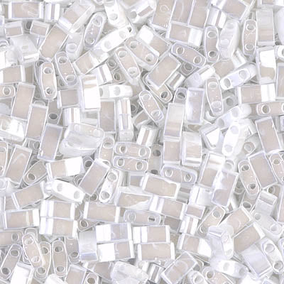 5gr Half Tilas Miyuki 5x2.3x1.9mm Celon white pearl HTL 0420