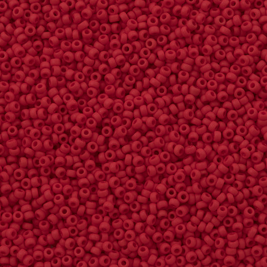 10gr Rocailles Miyuki 11/0 Opaque red mat 408F