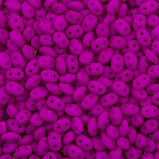 10gr Superduo 2.5x5mm purple neon mat 02010/25125
