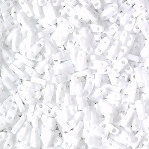 5gr Quarter Tilas Miyuki 5x1.2x1.9mm Opaque white QTL 0402