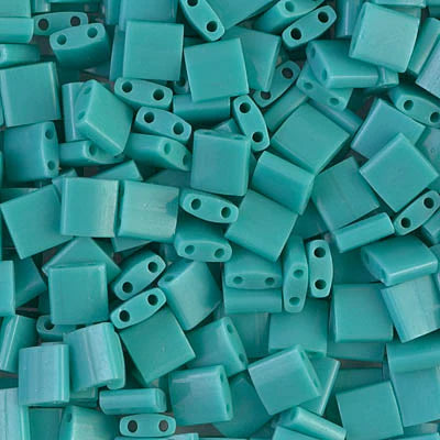 5gr Tilas Miyuki 5x5mm Opaque green turquoise 0412